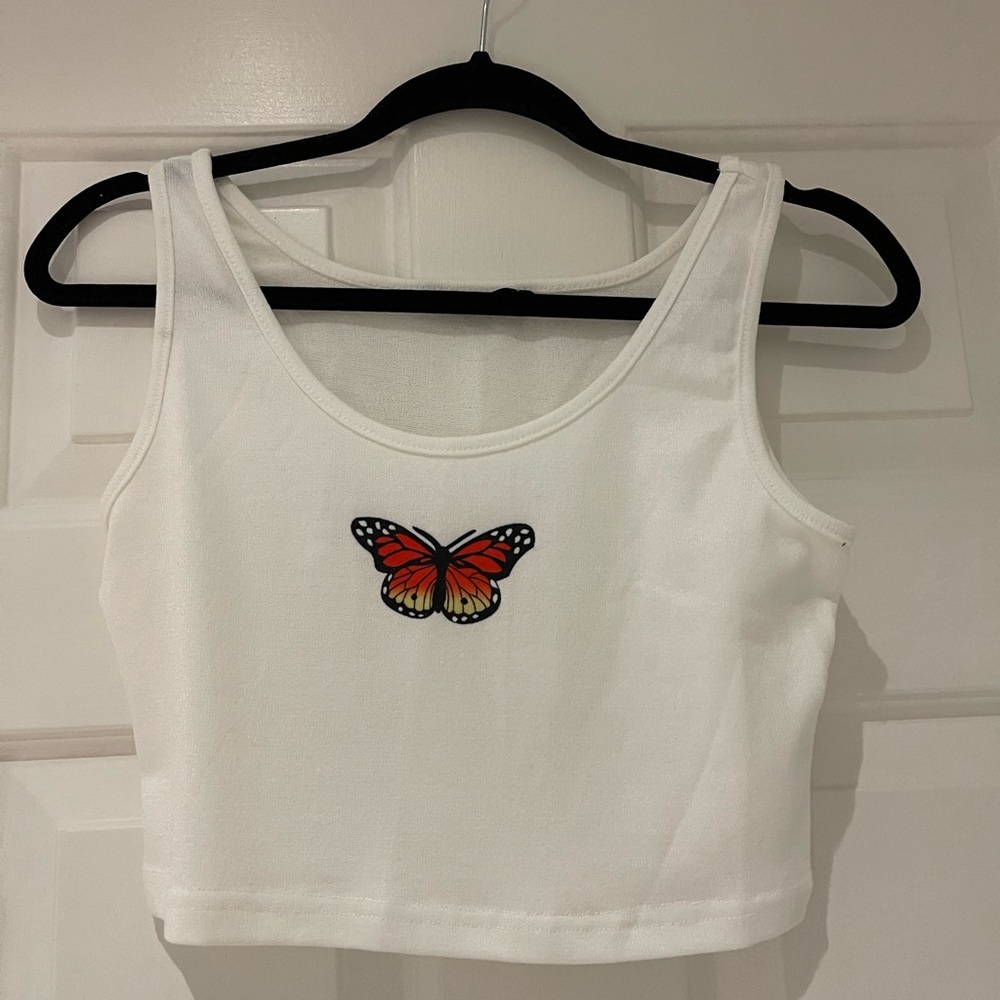 Never worn butterfly tank